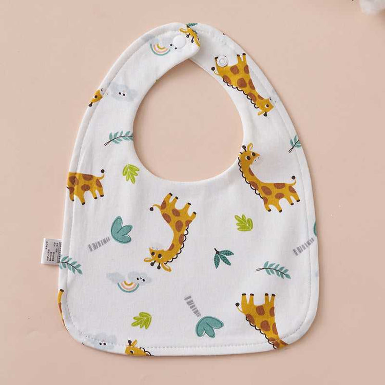 Pure Cotton U-Shaped Waterproof Baby Bib premium baby feeding essential