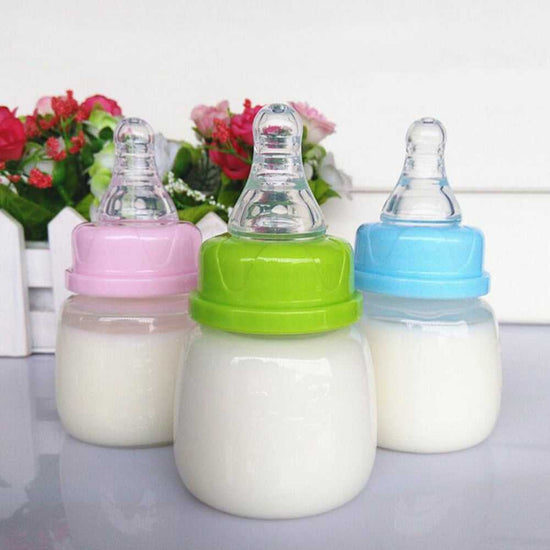 Mini Baby Feeding Bottle 60ml BPA-Free PP with wide mouth design
