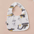 Pure Cotton U-Shaped Waterproof Baby Bib soft cotton texture detail
