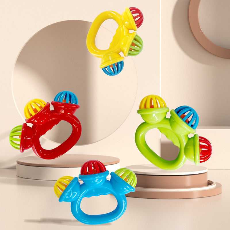 Baby Handbell Rattle Toy for Infants in baby’s hand
