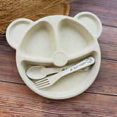 Cartoon Panda Baby Dinnerware Set for daily meals
