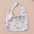 Pure Cotton U-Shaped Waterproof Baby Bib for mess-free mealtime
