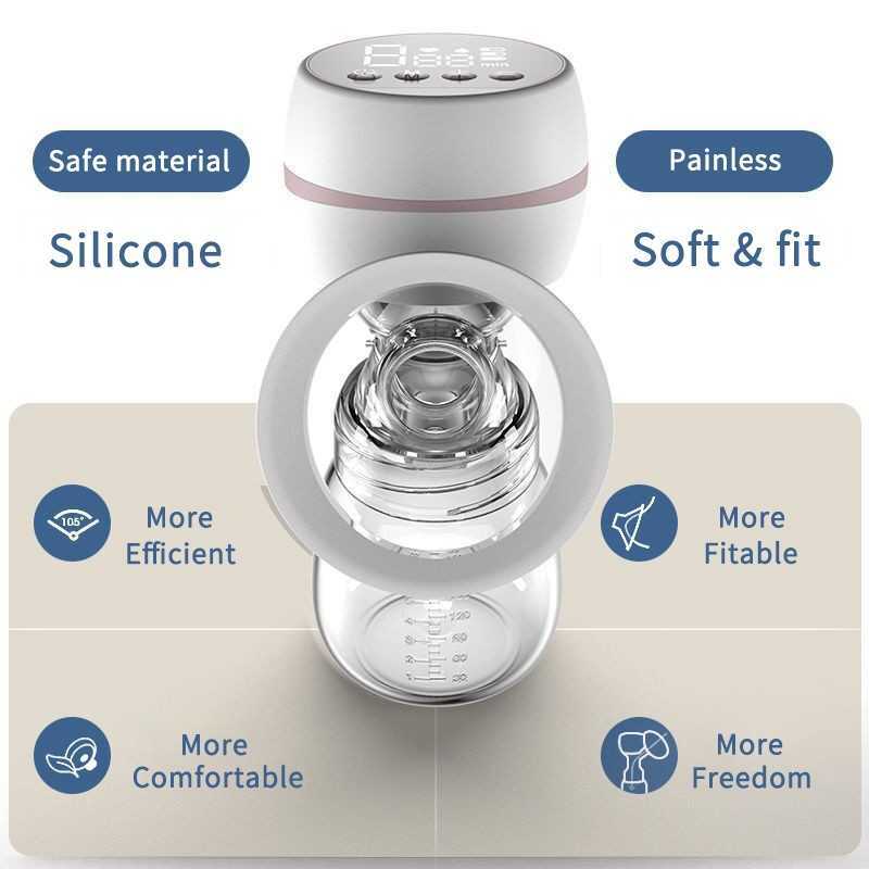 Portable Automatic Electric Breast Pump with Soft Suction
