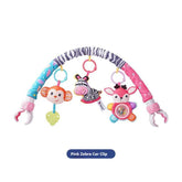 Colorful Crib Hanging Plush Toy Set close-up
