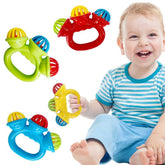 Colorful Baby Handbell Rattle Toy for Infants close-up
