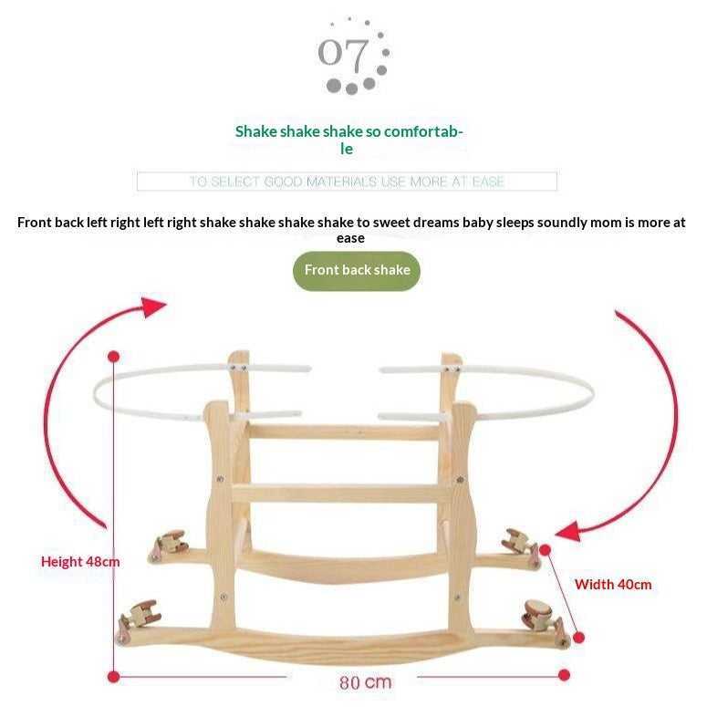 Natural Portable Baby Bassinet for Modern Nursery Decor