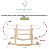 Natural Portable Baby Bassinet for Modern Nursery Decor