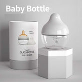Safe BPA-free baby bottle glass wide neck feeding system
