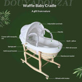 Portable Natural Crib Made from Woven Corn Husk