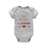 Short-Sleeve Cotton Baby Romper snap-button closure detail for easy diaper change
