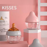 Baby feeding bottle wide mouth design for smooth milk flow
