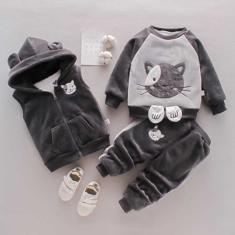 Newborn Quilted Baby Romper Onesie Soft and Cozy Outfit
