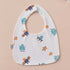Comfortable Pure Cotton U-Shaped Waterproof Baby Bib close-up
