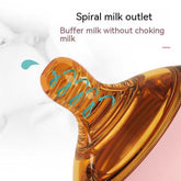 Wide mouth glass baby feeding bottle easy to clean and sterilize
