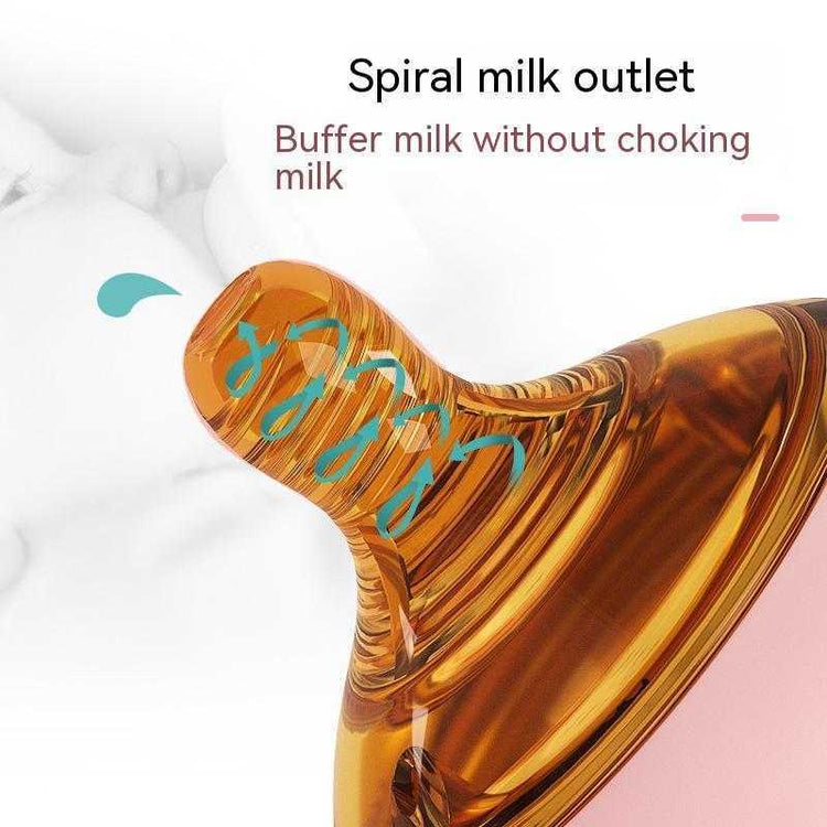 Wide mouth glass baby feeding bottle easy to clean and sterilize
