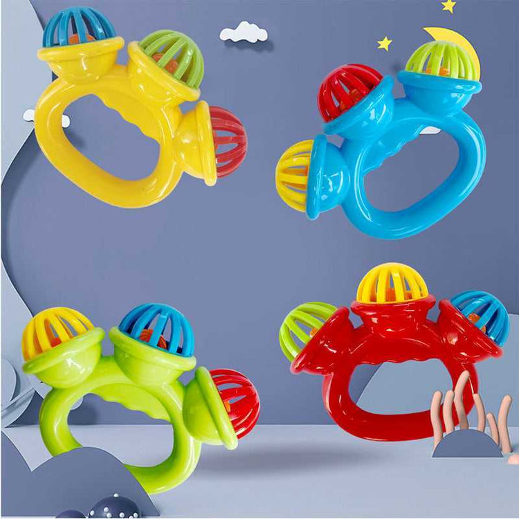 Baby playing with Baby Handbell Rattle Toy for Infants
