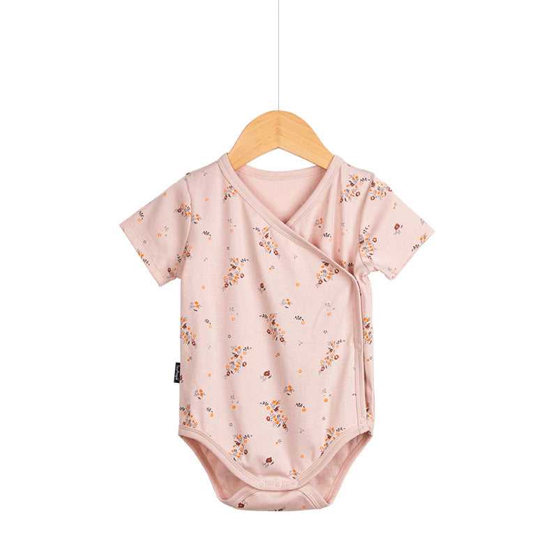 Lightweight Cotton Baby Romper Short Sleeve easy-care baby clothing