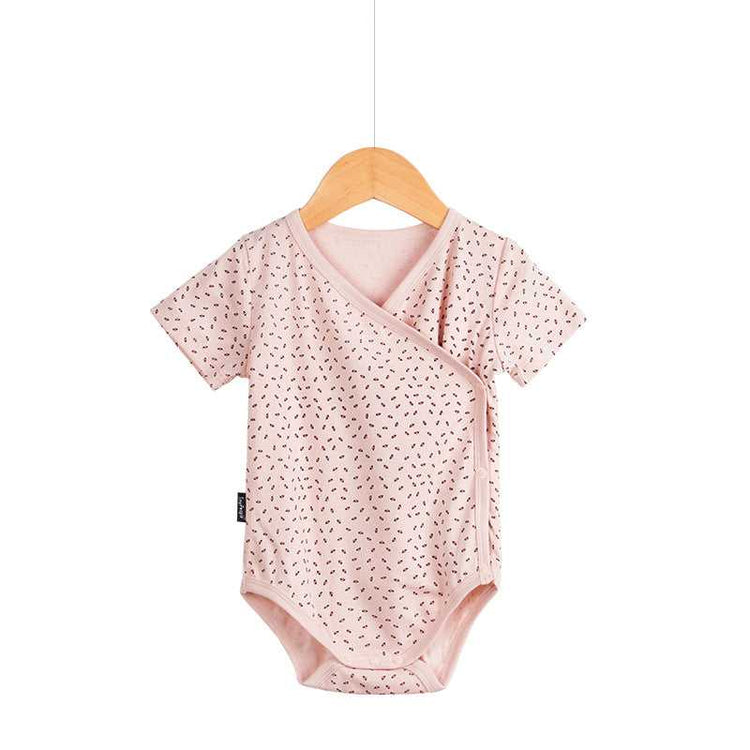 Lightweight Cotton Baby Romper Short Sleeve breathable cotton material
